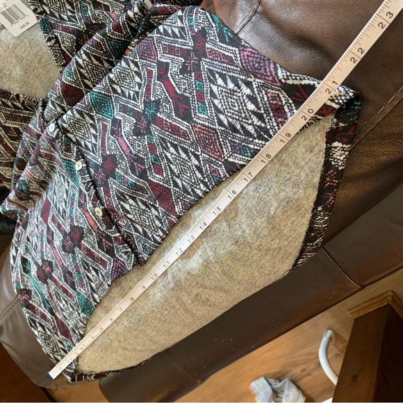 NWT Printed Button-up Sleeved Cardigan Dress - Picture 12 of 13